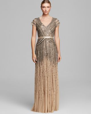Beaded Cap Sleeve Dress